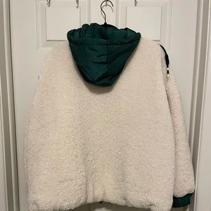 Women’s ZARA sherpa puffer jacket